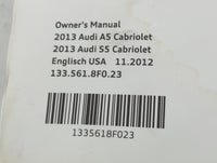 2013 Audi A5 Owners Manual Book Guide P/N:133.561.8F0.23 132.566.4MH.21 OEM Used Auto Parts - Oemusedautoparts1.com