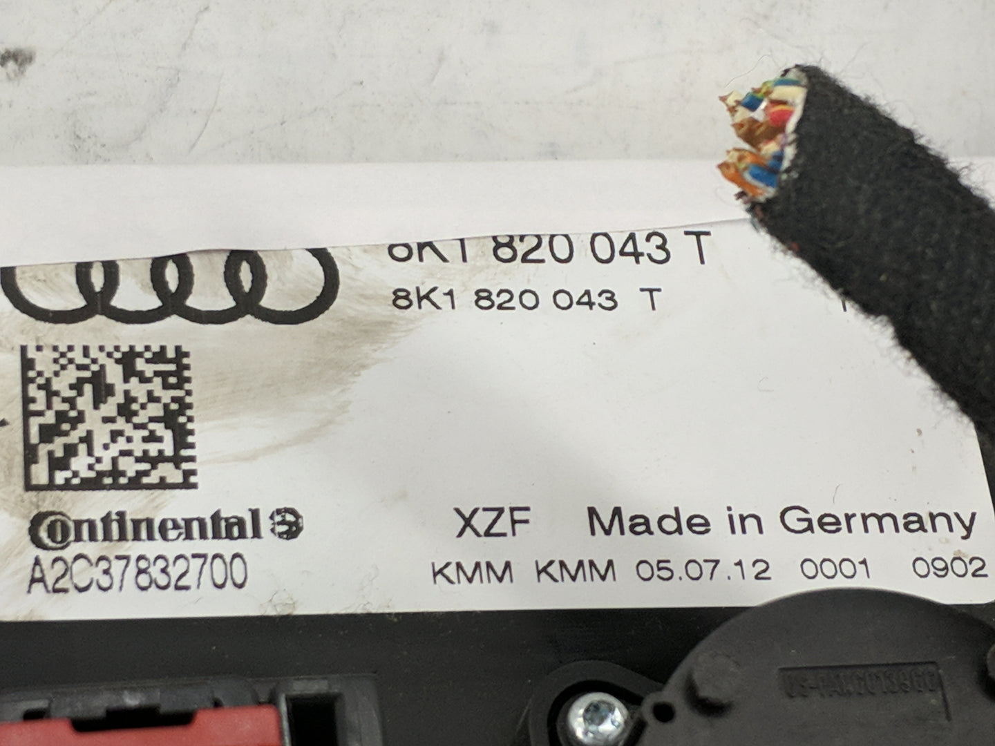 2010-2013 Audi A5 Climate Control Module Temperature AC/Heater Replacement P/N:8K1820043T A2C37832700 Fits OEM Used Auto Par