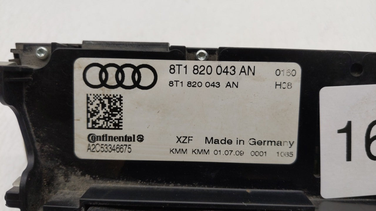 2010-2013 Audi A5 Climate Control Module Temperature AC/Heater Replacement P/N:8K1 820 043 T 8T1 820 043 AN Fits OEM Used Au