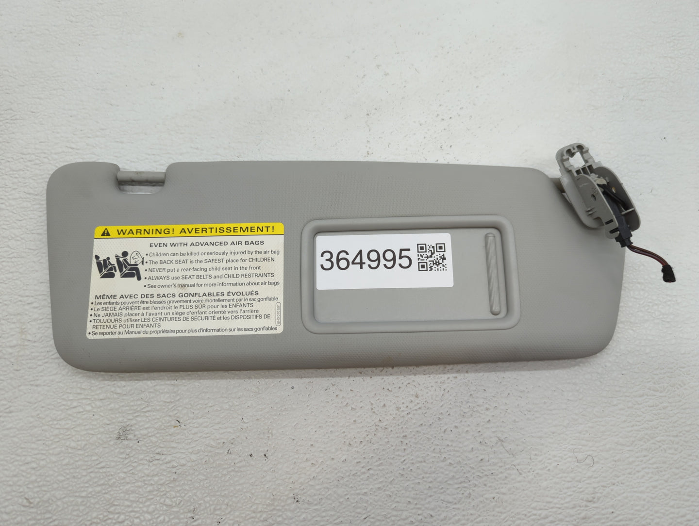 2012-2013 Audi A5 Sun Visor Shade Replacement Passenger Right Mirror Fits Fits 2012 2013 OEM Used Auto Parts - Oemusedautopa