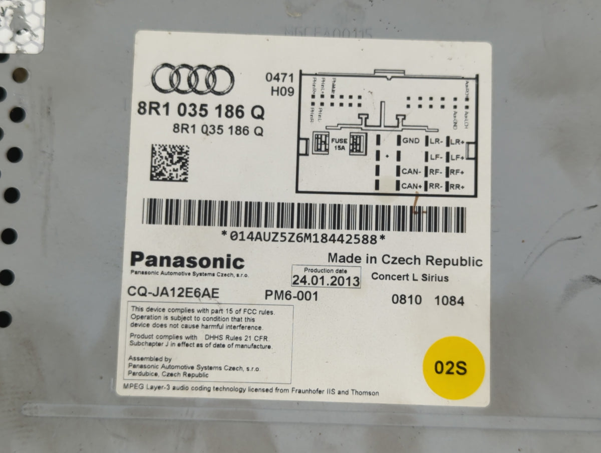 2013-2016 Audi A5 Am Fm Cd Player Radio Receiver 712863 - Oemusedautoparts1.com