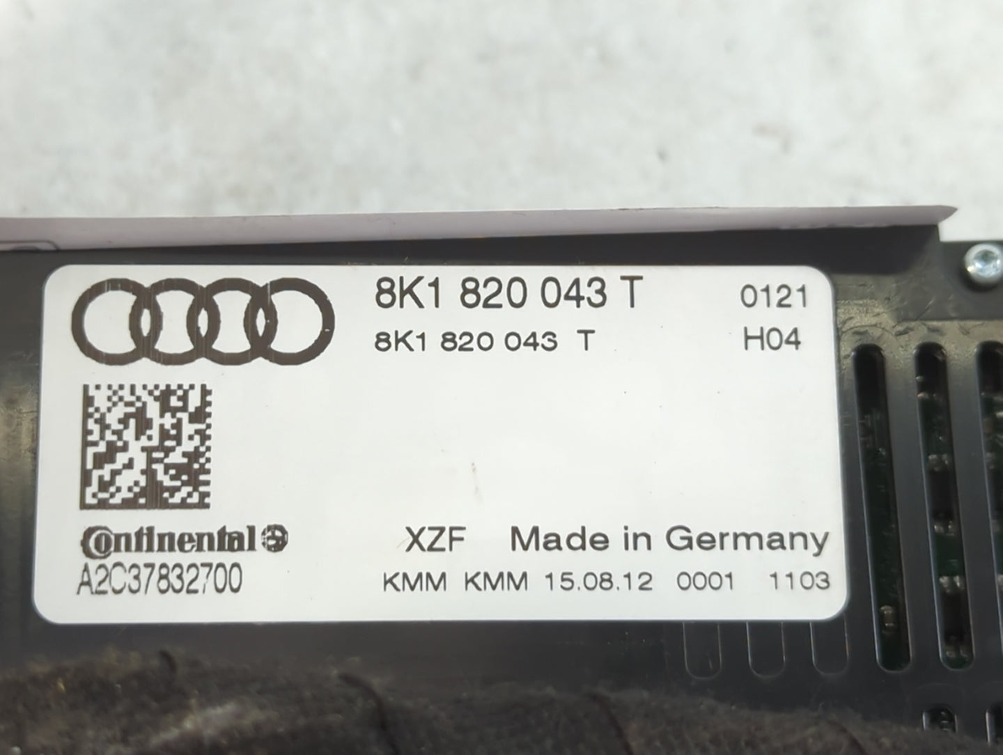 2010-2013 Audi A5 Climate Control Module Temperature AC/Heater Replacement P/N:8K1 820 043 T Fits Fits 2009 2010 2011 2012 2