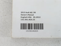 2013 Audi A6 Owners Manual Book Guide P/N:131 561 4G0 23 OEM Used Auto Parts - Oemusedautoparts1.com