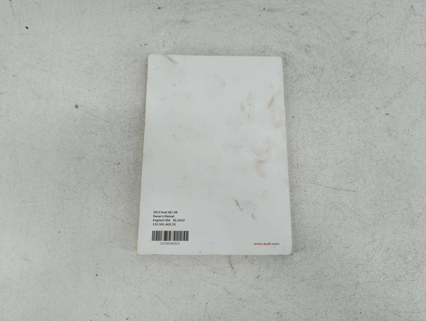 2013 Audi A6 Owners Manual Book Guide P/N:131 561 4G0 23 OEM Used Auto Parts - Oemusedautoparts1.com
