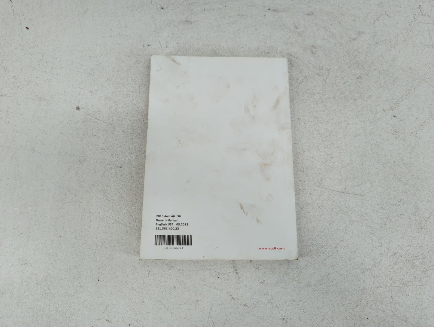 2013 Audi A6 Owners Manual Book Guide P/N:131 561 4G0 23 OEM Used Auto Parts - Oemusedautoparts1.com