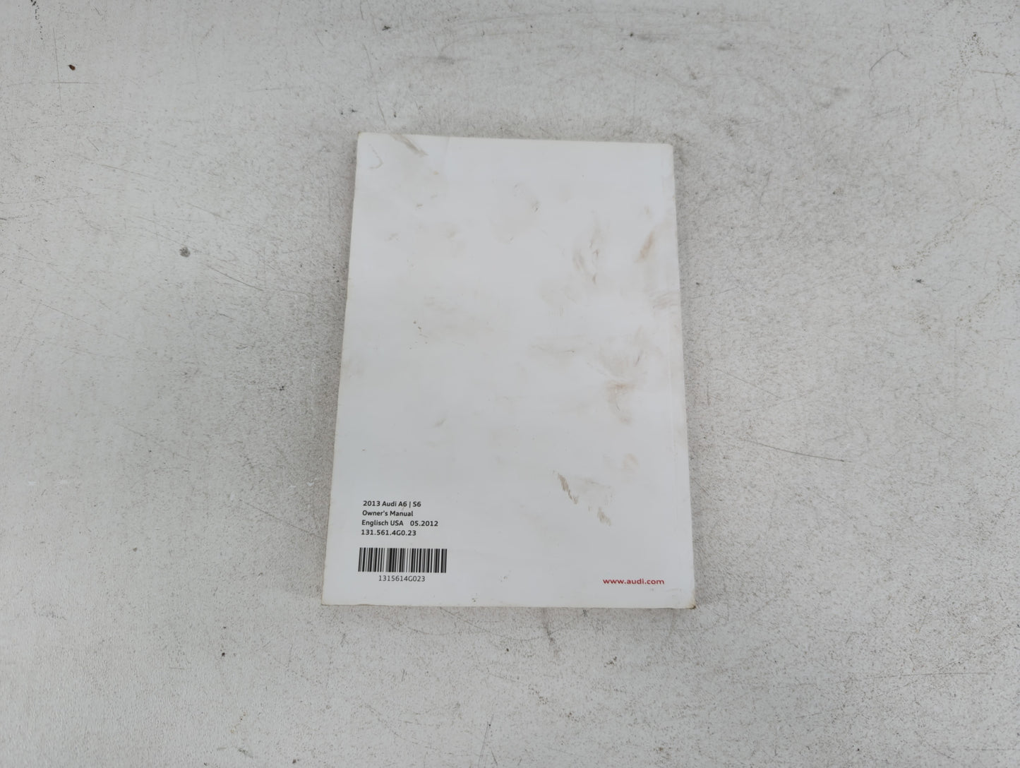 2013 Audi A6 Owners Manual Book Guide P/N:131 561 4G0 23 OEM Used Auto Parts - Oemusedautoparts1.com