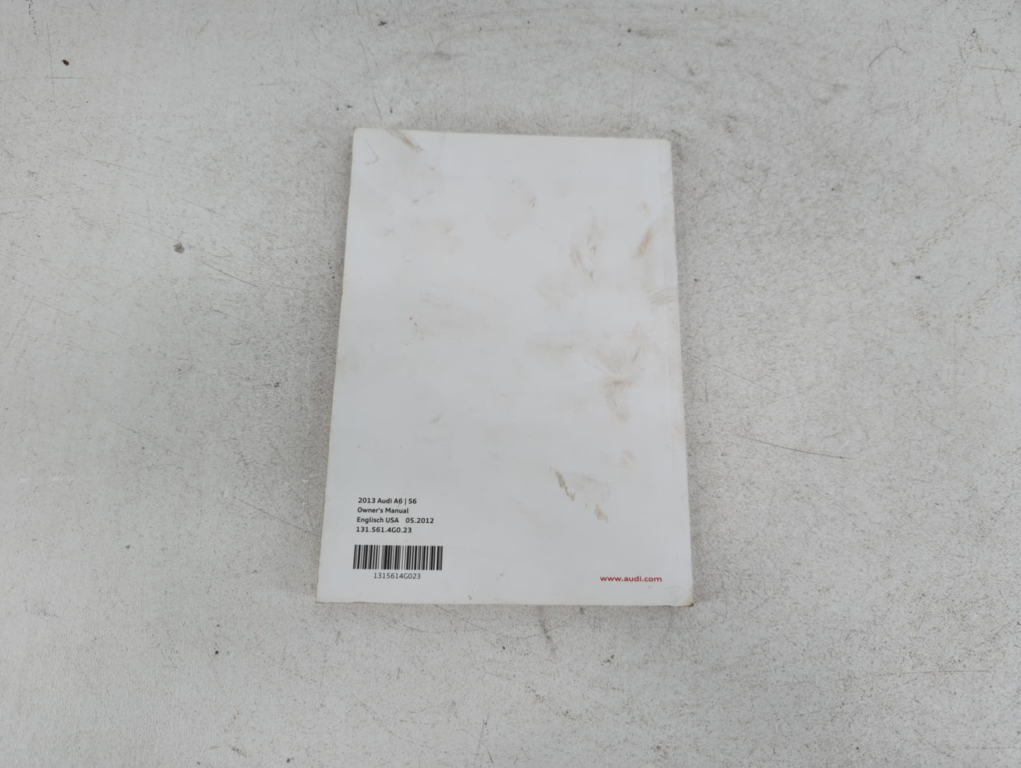 2013 Audi A6 Owners Manual Book Guide P/N:131 561 4G0 23 OEM Used Auto Parts - Oemusedautoparts1.com