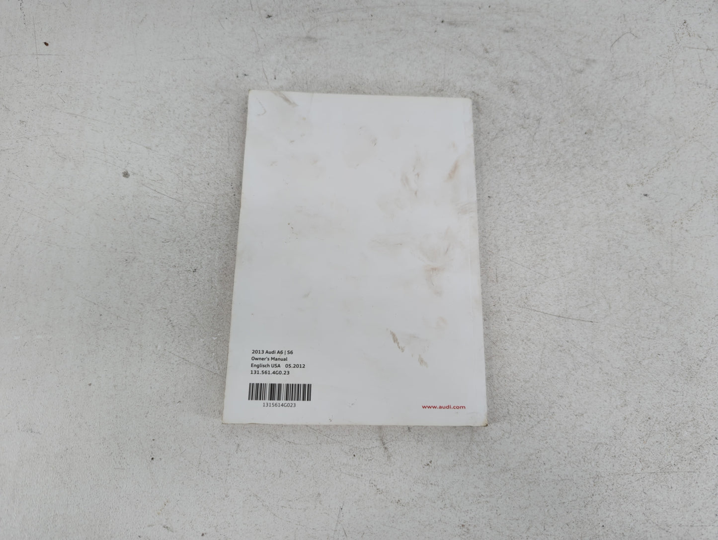 2013 Audi A6 Owners Manual Book Guide P/N:131 561 4G0 23 OEM Used Auto Parts - Oemusedautoparts1.com