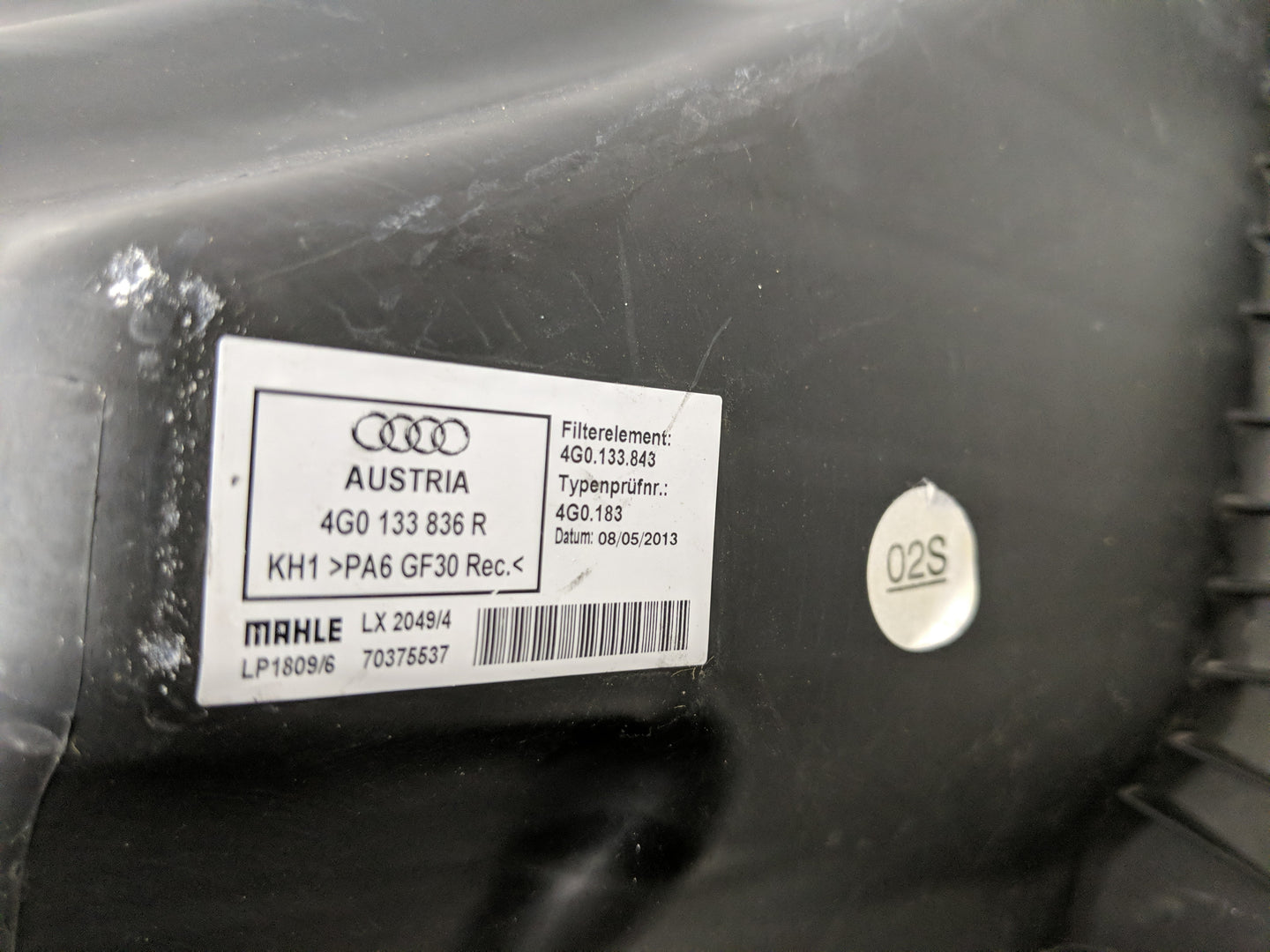 2016-2016 Audi A6 Air Cleaner Intake-duct Hose Tube - Oemusedautoparts1.com