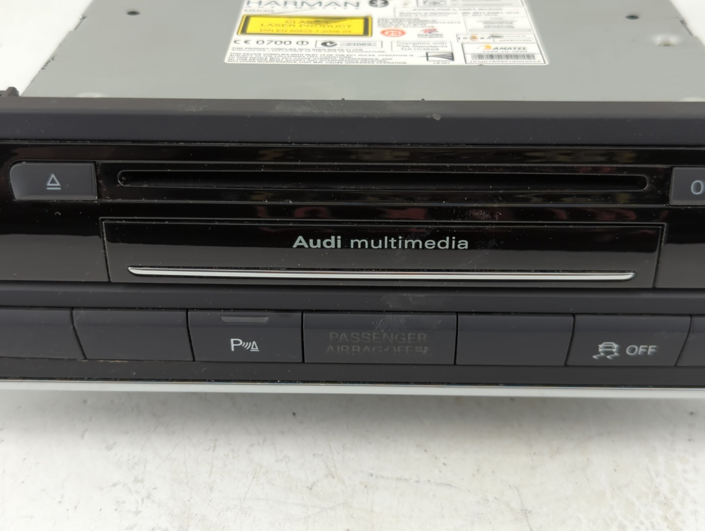 2007-2013 Audi A6 Radio AM FM Cd Player Receiver Replacement Fits Fits 2007 2008 2009 2010 2011 2012 2013 OEM Used Auto Part