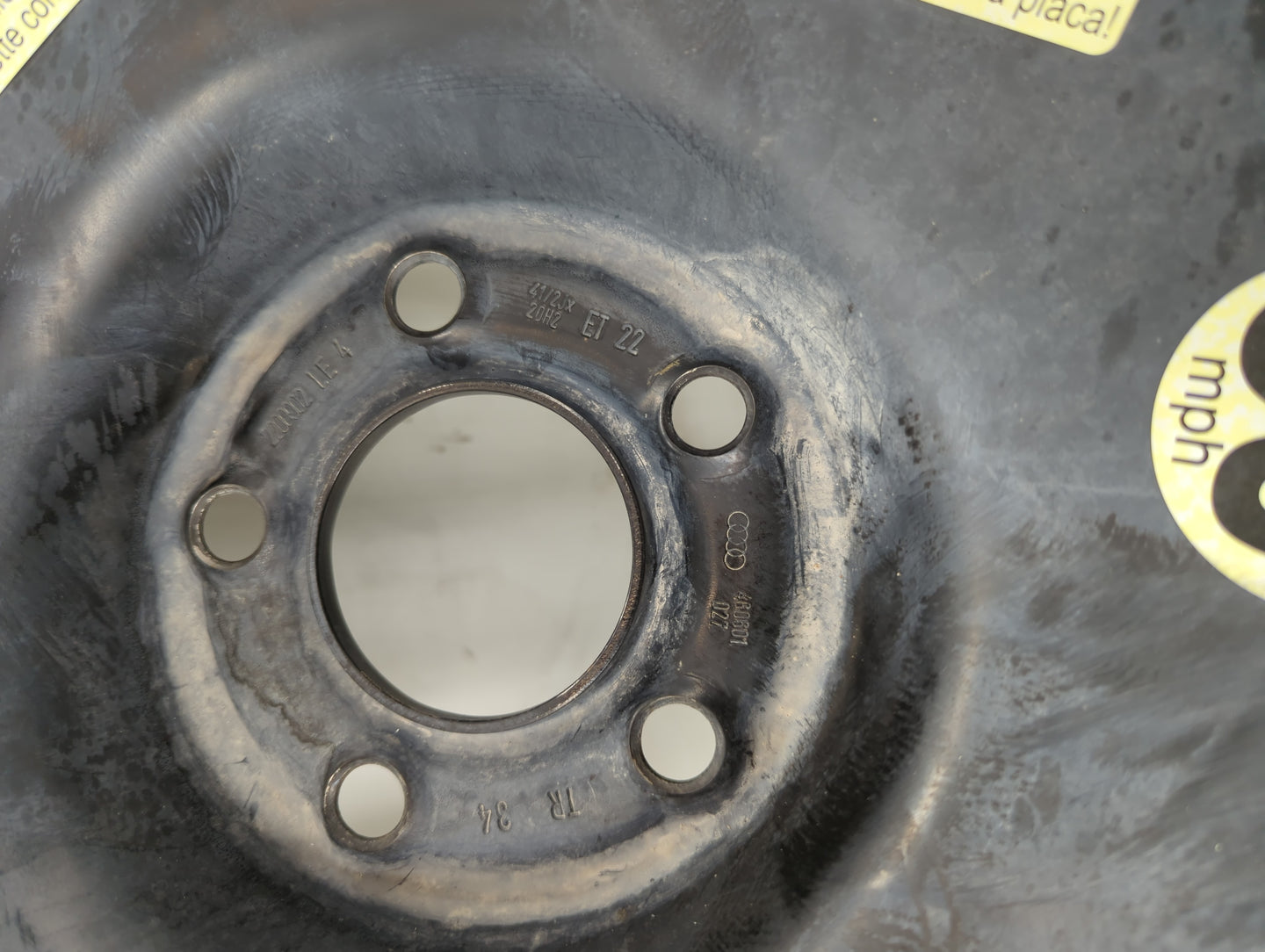 2012-2018 Audi A6 Spare Donut Tire Wheel Rim Oem - Oemusedautoparts1.com