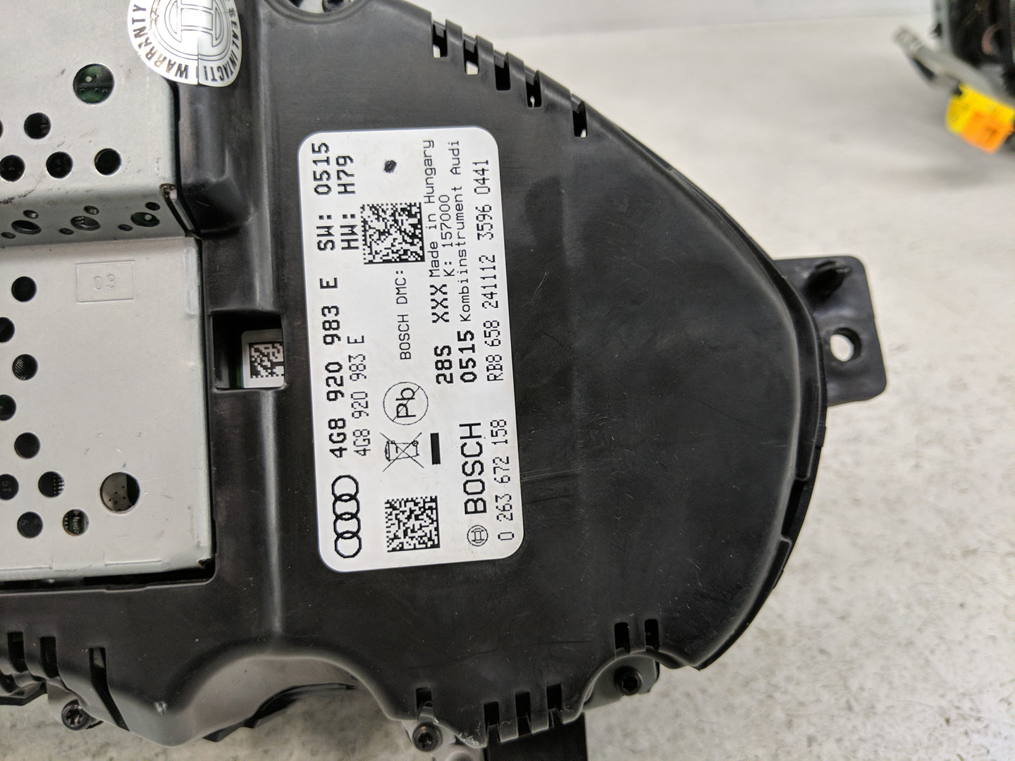 2012-2015 Audi A6 Instrument Cluster Speedometer Gauges P/N:4G8 920 983 E Fits Fits 2012 2013 2014 2015 OEM Used Auto Parts 