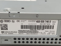 2012-2015 Audi A6 Radio AM FM Cd Player Receiver Replacement P/N:4G0035746D Fits Fits 2012 2013 2014 2015 OEM Used Auto Part