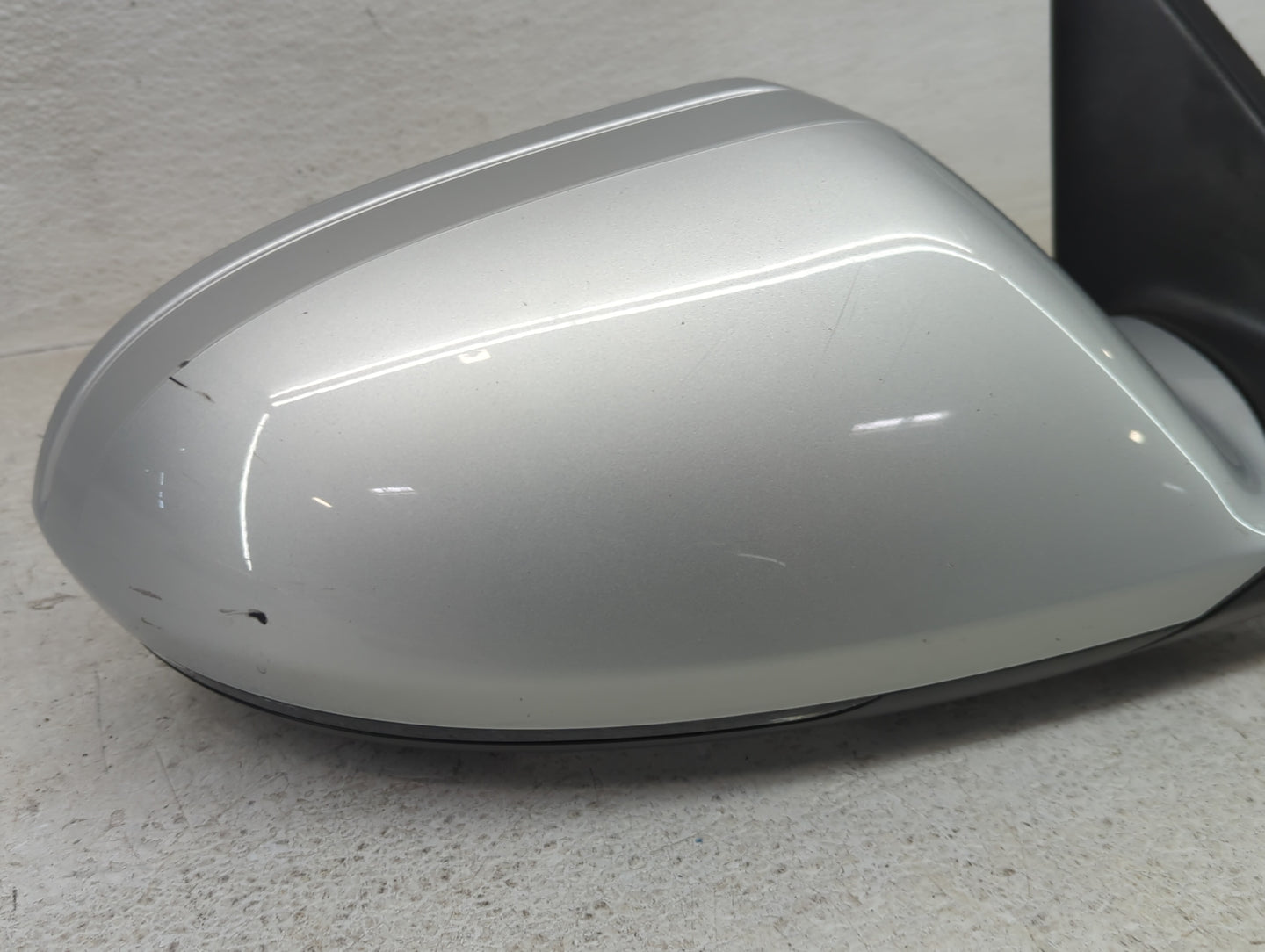 2012-2013 Audi A6 Passenger Right Side View Manual Door Mirror Silver - Oemusedautoparts1.com