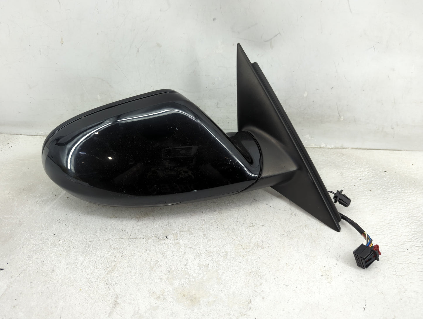 2012-2013 Audi A6 Driver Left Side View Manual Door Mirror Black - Oemusedautoparts1.com