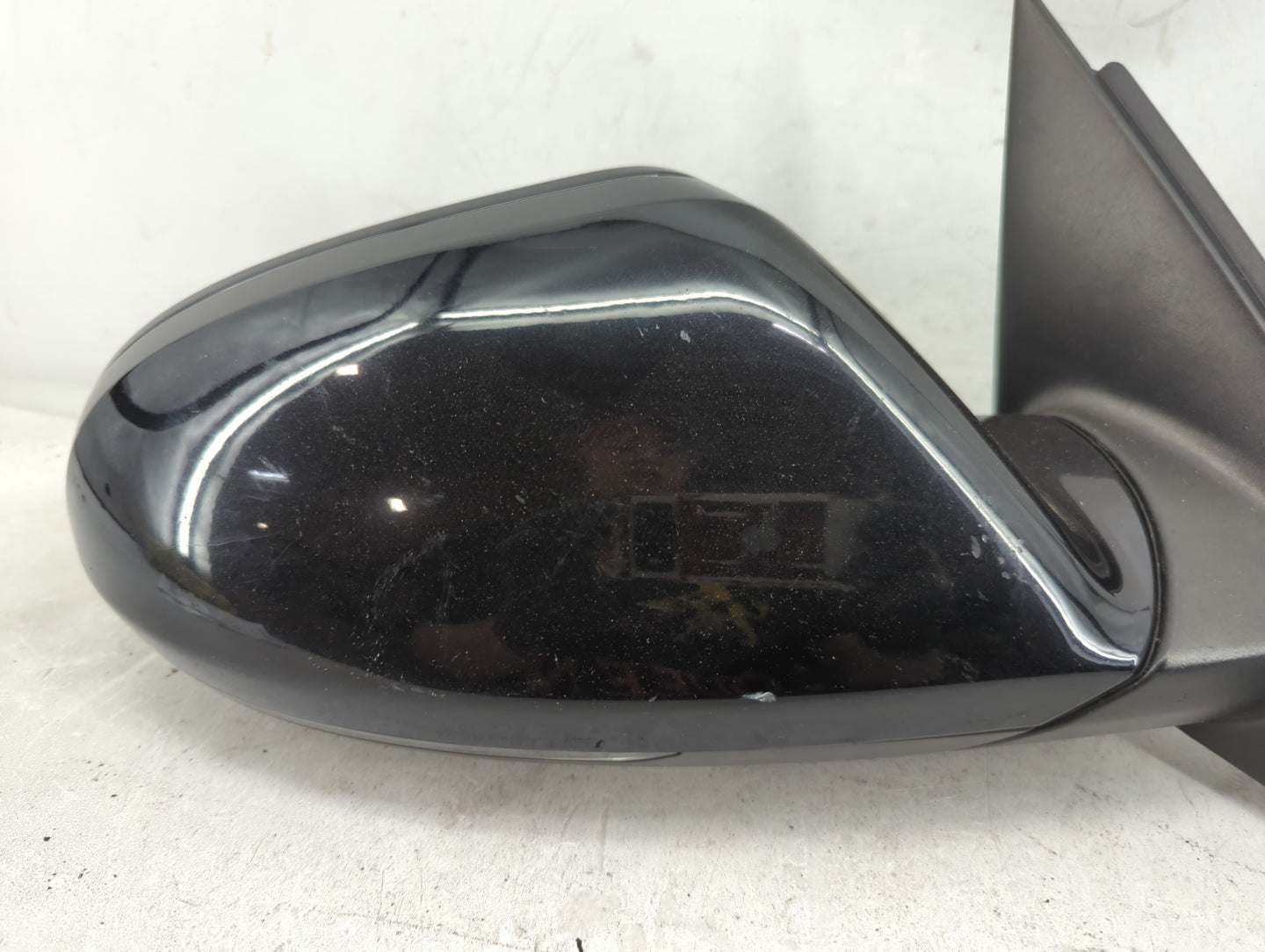 2012-2013 Audi A6 Driver Left Side View Manual Door Mirror Black - Oemusedautoparts1.com