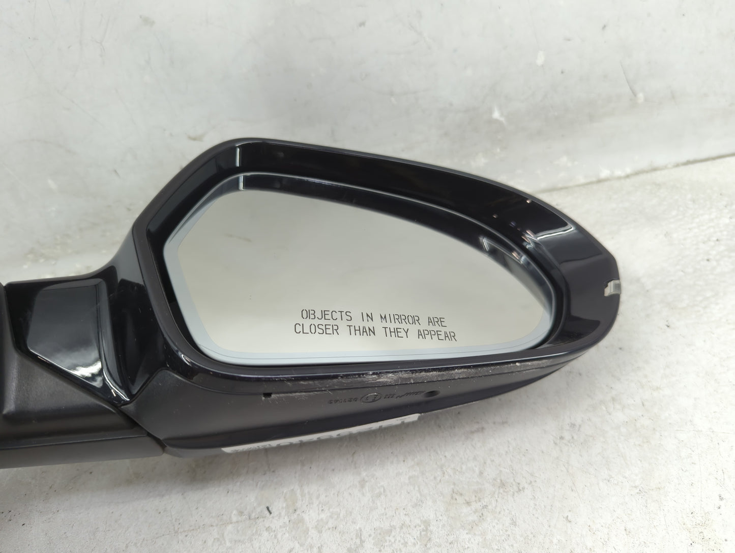 2012-2013 Audi A6 Driver Left Side View Manual Door Mirror Black - Oemusedautoparts1.com