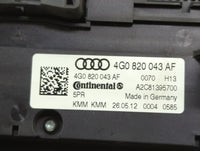 2013 Audi A6 Climate Control Module Temperature AC/Heater Replacement P/N:4G0820043AF A2C81395700 Fits OEM Used Auto Parts -