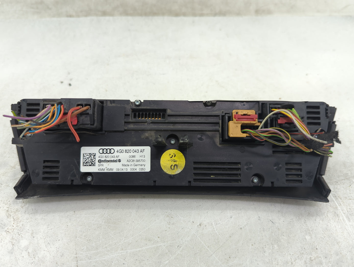 2013 Audi A6 Climate Control Module Temperature AC/Heater Replacement P/N:4G0820043AF A2C81395700 Fits OEM Used Auto Parts -