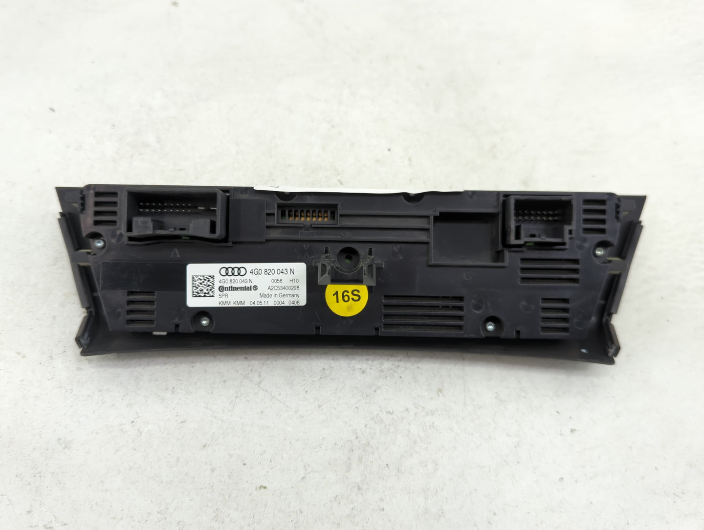 2012-2015 Audi A6 Climate Control Module Temperature AC/Heater Replacement P/N:4G0820043N A2C53400298 Fits OEM Used Auto Par