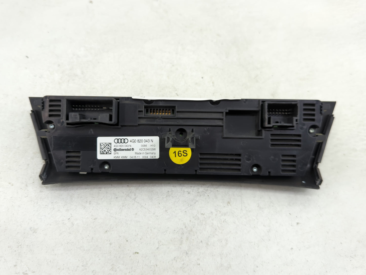 2012-2015 Audi A6 Climate Control Module Temperature AC/Heater Replacement P/N:4G0820043N A2C53400298 Fits OEM Used Auto Par