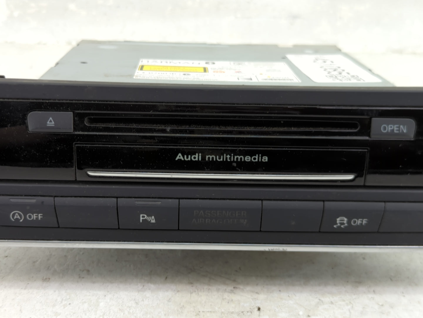 2012-2015 Audi A6 Radio AM FM Cd Player Receiver Replacement P/N:4G0035746B Fits Fits 2012 2013 2014 2015 OEM Used Auto Part
