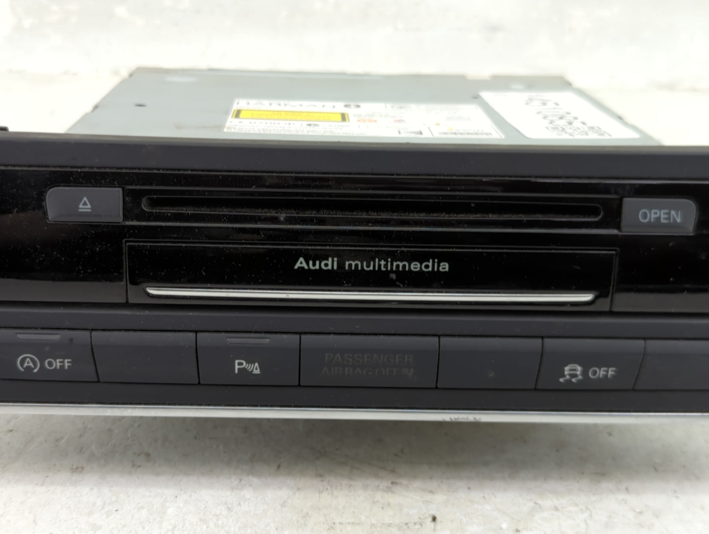 2012-2015 Audi A6 Radio AM FM Cd Player Receiver Replacement P/N:4G0035746B Fits Fits 2012 2013 2014 2015 OEM Used Auto Part