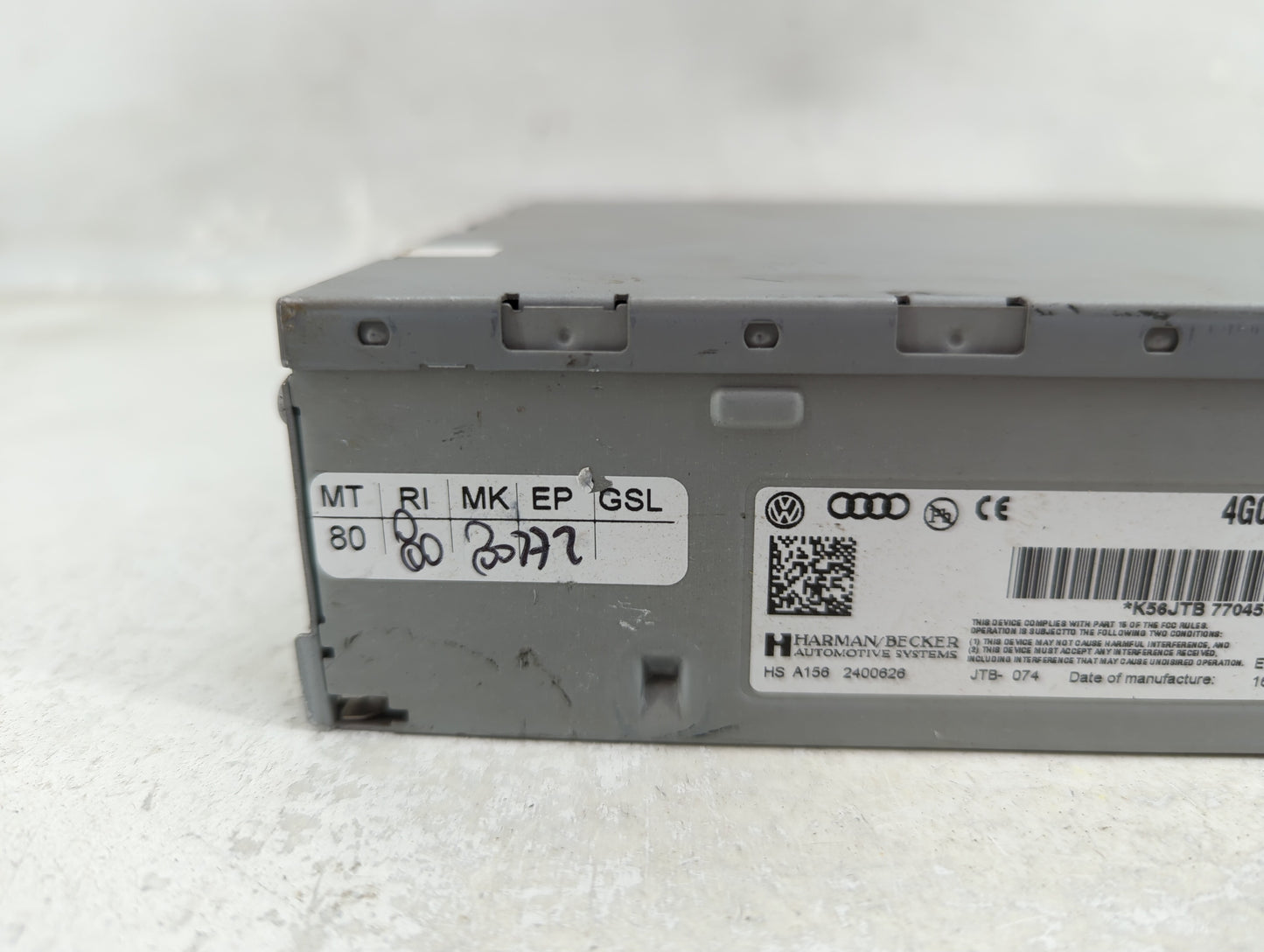 2012-2015 Audi A6 Radio AM FM Cd Player Receiver Replacement P/N:4G0 035 082 E Fits Fits 2010 2011 2012 2013 2014 2015 2016 