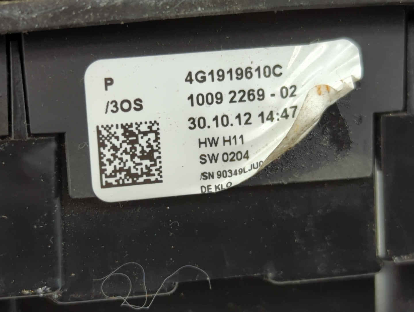 2012-2015 Audi A6 Radio Control Panel - Oemusedautoparts1.com