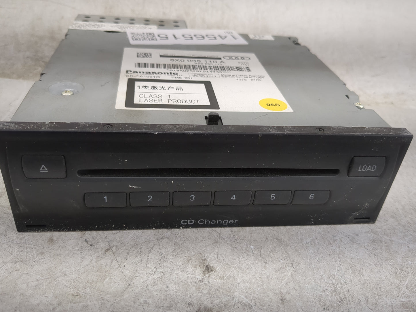 2012-2013 Audi A6 Radio Cd Changer 8x0035110a|8x0035110|cx-ca1991g - Oemusedautoparts1.com