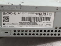 2012-2015 Audi A6 Radio AM FM Cd Player Receiver Replacement P/N:4G0035746D 4G0035746B Fits Fits 2012 2013 2014 2015 OEM Use