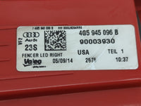 2012-2015 Audi A6 Tail Light Assembly Passenger Right OEM P/N:90003930 Fits Fits 2012 2013 2014 2015 OEM Used Auto Parts - O