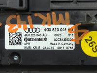 2012-2015 Audi A6 Climate Control Module Temperature AC/Heater Replacement P/N:4G0 820 043 AG Fits Fits 2012 2013 2014 2015 