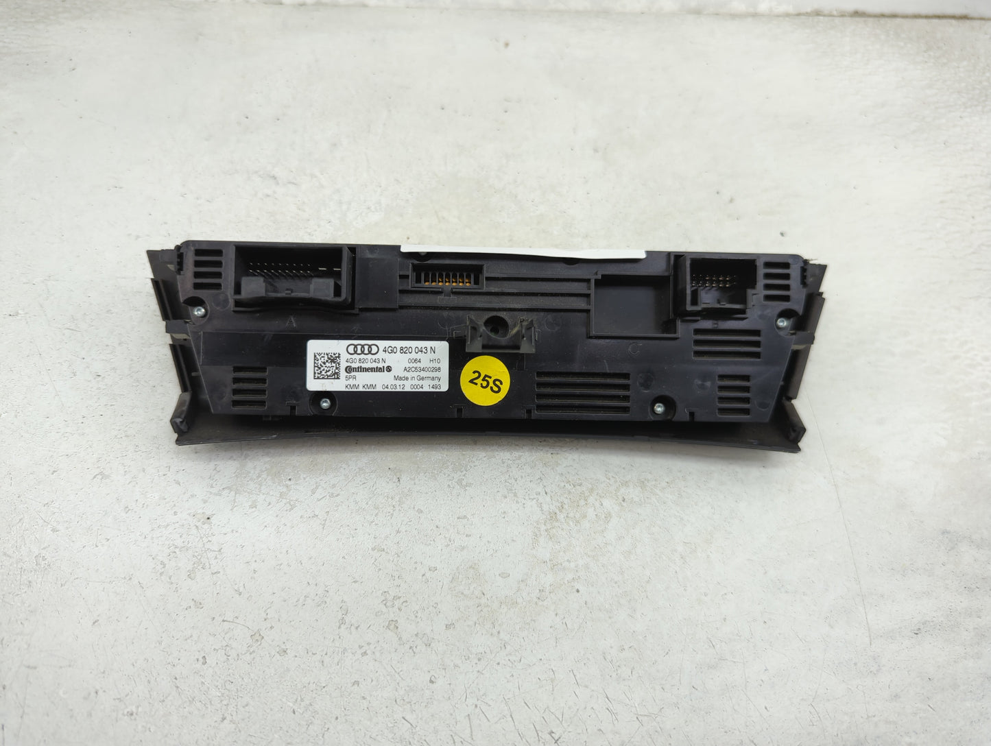 2012-2015 Audi A6 Climate Control Module Temperature AC/Heater Replacement P/N:4G0 820 043 N 4G0 820 043 AG Fits OEM Used Au