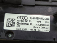 2012-2013 Audi A6 Climate Control Module Temperature AC/Heater Replacement P/N:4G0 820 043 AG Fits Fits 2012 2013 OEM Used A