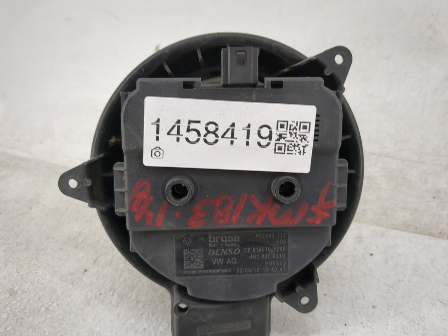 2012-2018 Audi A6 Heater AC Blower Motor P/N:A62240-111 4H1820021B, CZ0160701265 Fits Fits 2011 2012 2013 2014 2015 2016 201