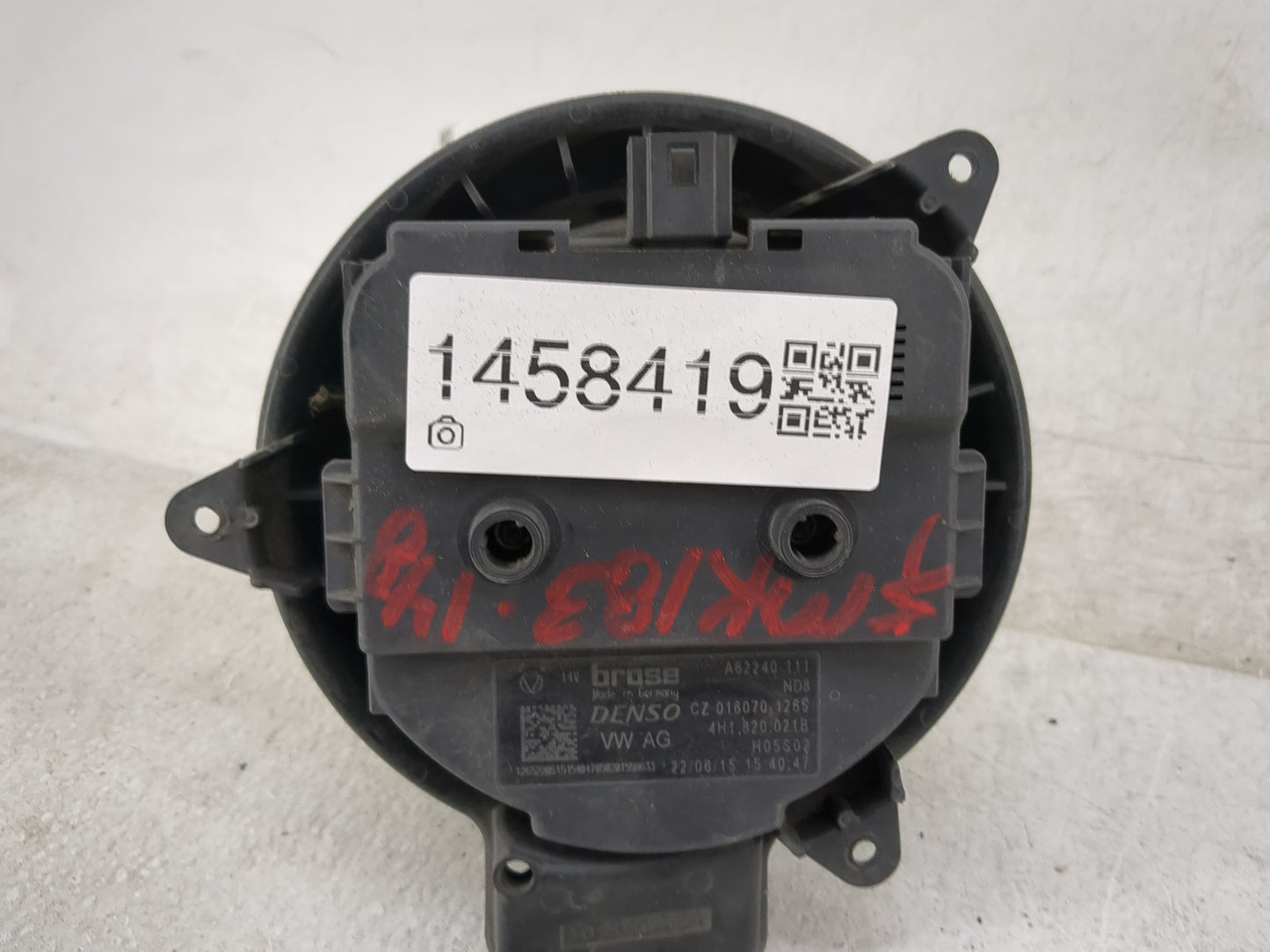 2012-2018 Audi A6 Heater AC Blower Motor P/N:A62240-111 4H1820021B, CZ0160701265 Fits Fits 2011 2012 2013 2014 2015 2016 201