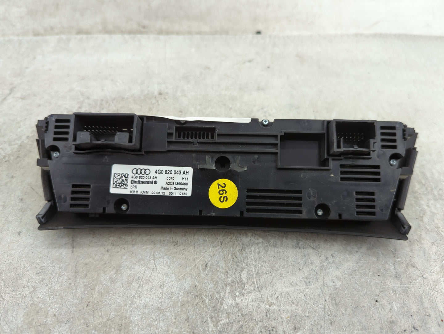 2012-2015 Audi A6 Climate Control Module Temperature AC/Heater Replacement P/N:4G0 820 043 AH Fits Fits 2012 2013 2014 2015 