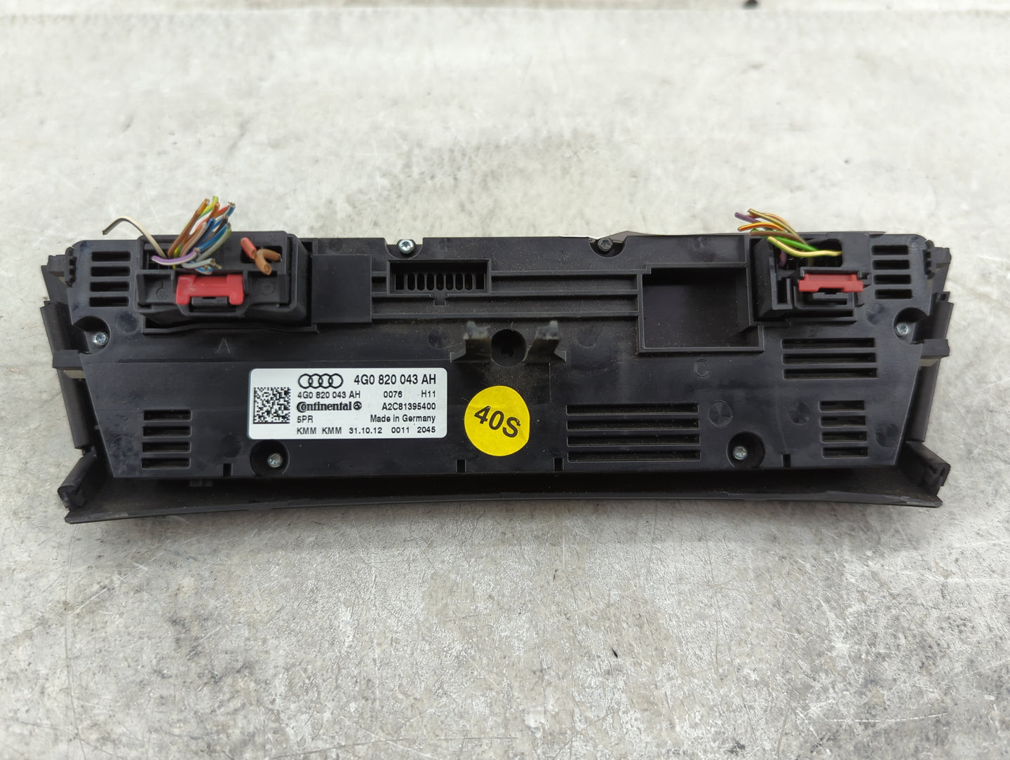 2012-2015 Audi A6 Climate Control Module Temperature AC/Heater Replacement P/N:4G0 820 043 AH Fits Fits 2012 2013 2014 2015 