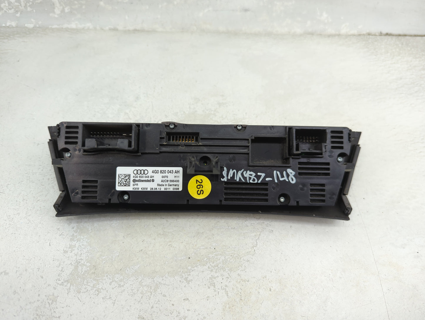 2012-2015 Audi A6 Climate Control Module Temperature AC/Heater Replacement P/N:4G0820043AH A2C81395400 Fits OEM Used Auto Pa