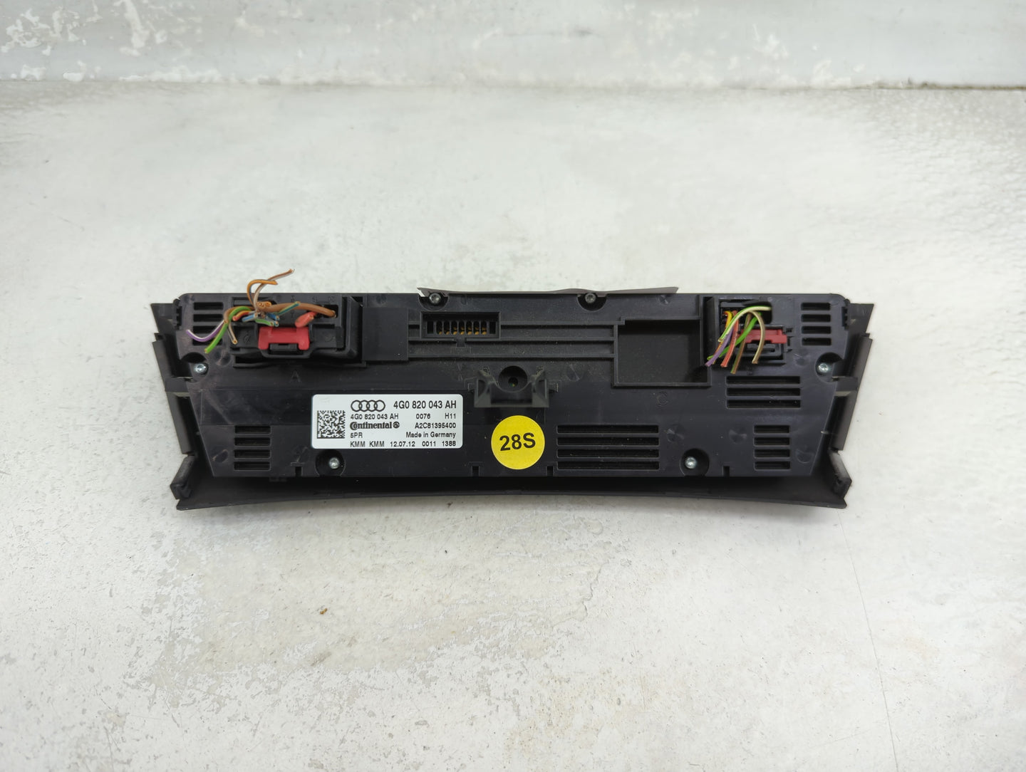 2012-2015 Audi A6 Climate Control Module Temperature AC/Heater Replacement P/N:4G0820043AH A2C81395400 Fits OEM Used Auto Pa