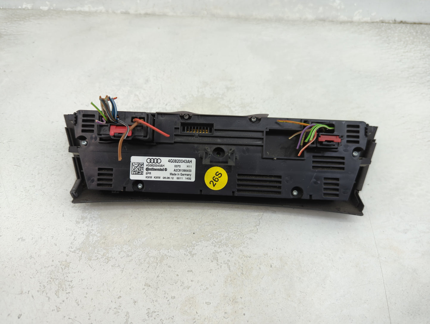 2012-2015 Audi A6 Climate Control Module Temperature AC/Heater Replacement P/N:4G0820043AH A2C81395400 Fits OEM Used Auto Pa