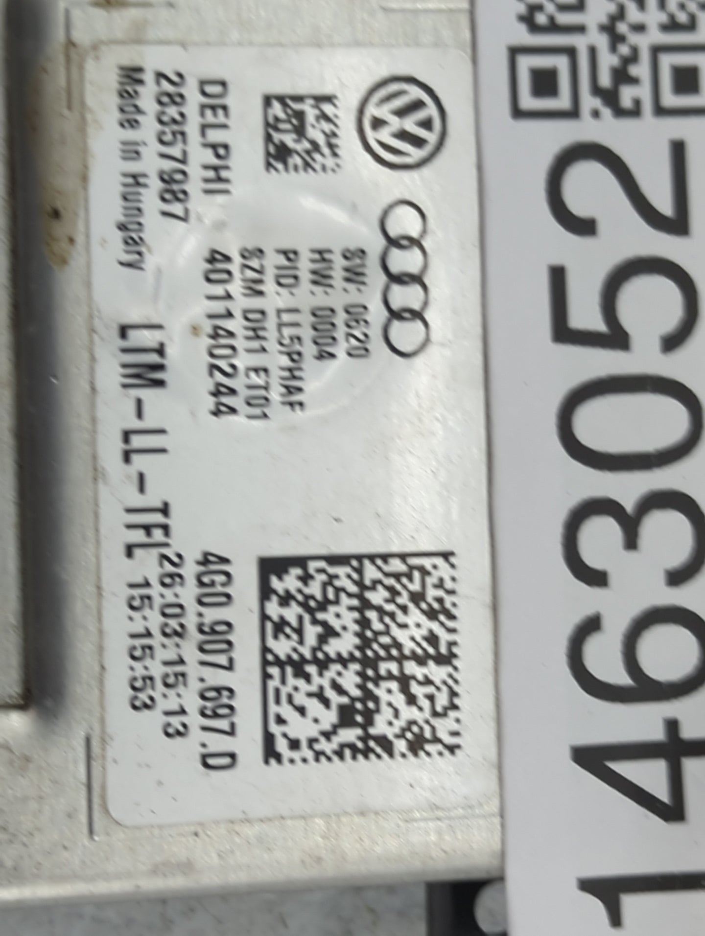 2013-2013 Audi A6 Headlight Ballast Head Light 1463052 - Oemusedautoparts1.com