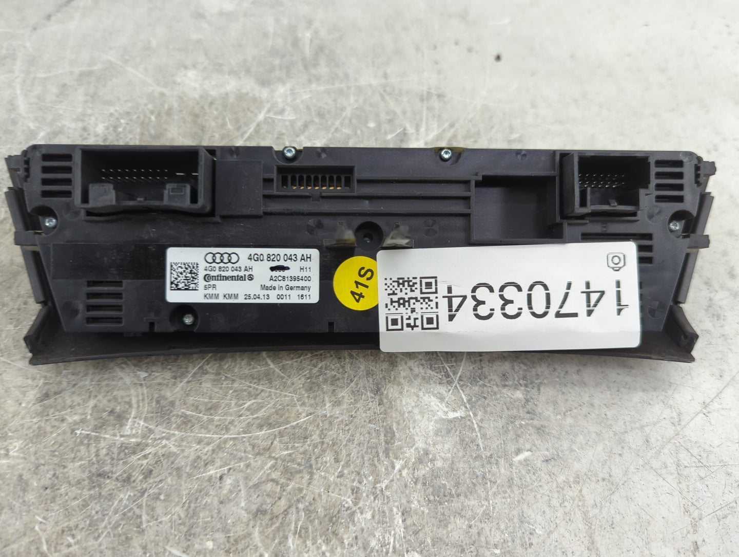 2014-2017 Audi A6 Climate Control Module Temperature AC/Heater Replacement P/N:4G0820043AH A2C81395400 Fits OEM Used Auto Pa