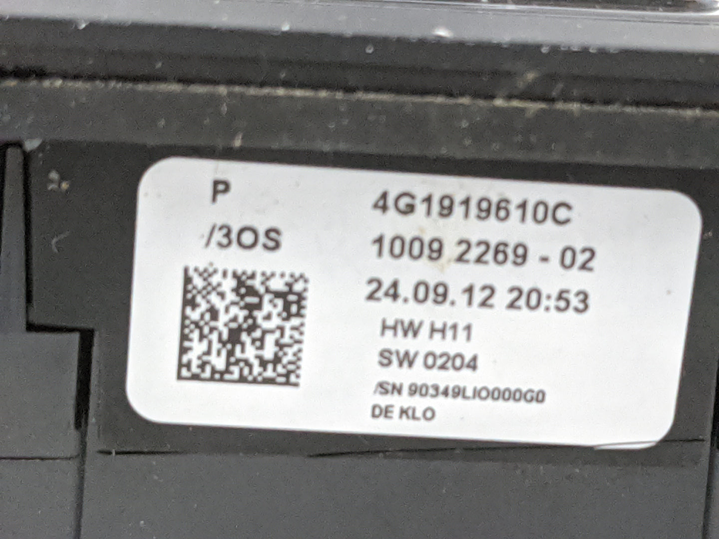 2012-2015 Audi A6 Radio Control Panel 1478283 - Oemusedautoparts1.com
