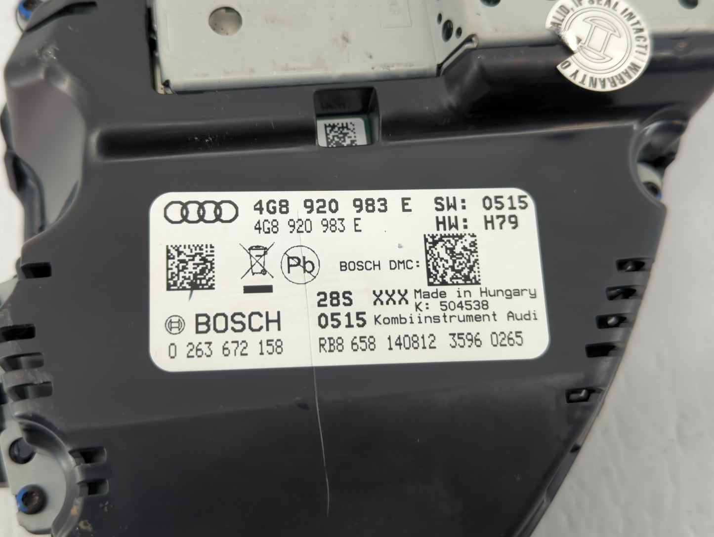 2012-2015 Audi A6 Instrument Cluster Speedometer Gauges P/N:4G8 920 983 E Fits Fits 2012 2013 2014 2015 OEM Used Auto Parts 