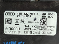 2012-2015 Audi A6 Instrument Cluster Speedometer Gauges P/N:4GB 920 983 E Fits Fits 2012 2013 2014 2015 OEM Used Auto Parts 