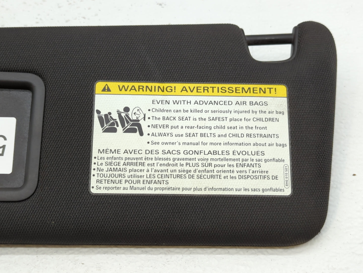 2012-2015 Audi A6 Sun Visor Shade Replacement Driver Left Mirror Fits Fits 2012 2013 2014 2015 2016 2017 OEM Used Auto Parts