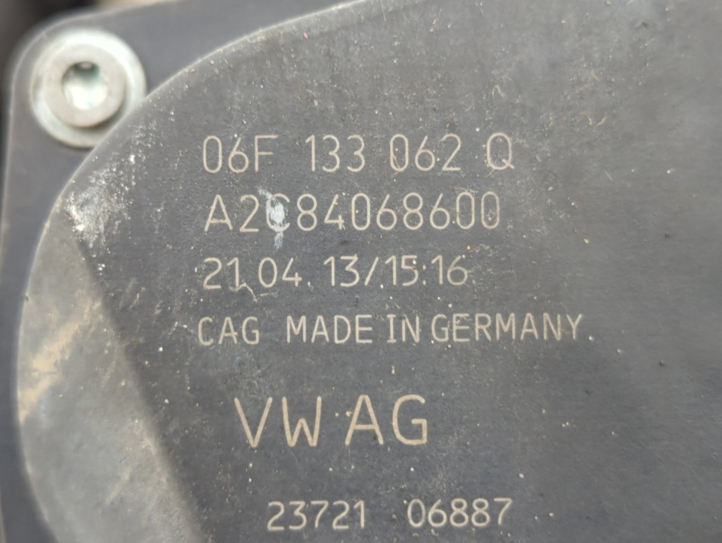 2012-2018 Audi A6 Throttle Body P/N:A2C84068600 06F 133 062 Q Fits OEM Used Auto Parts - Oemusedautoparts1.com