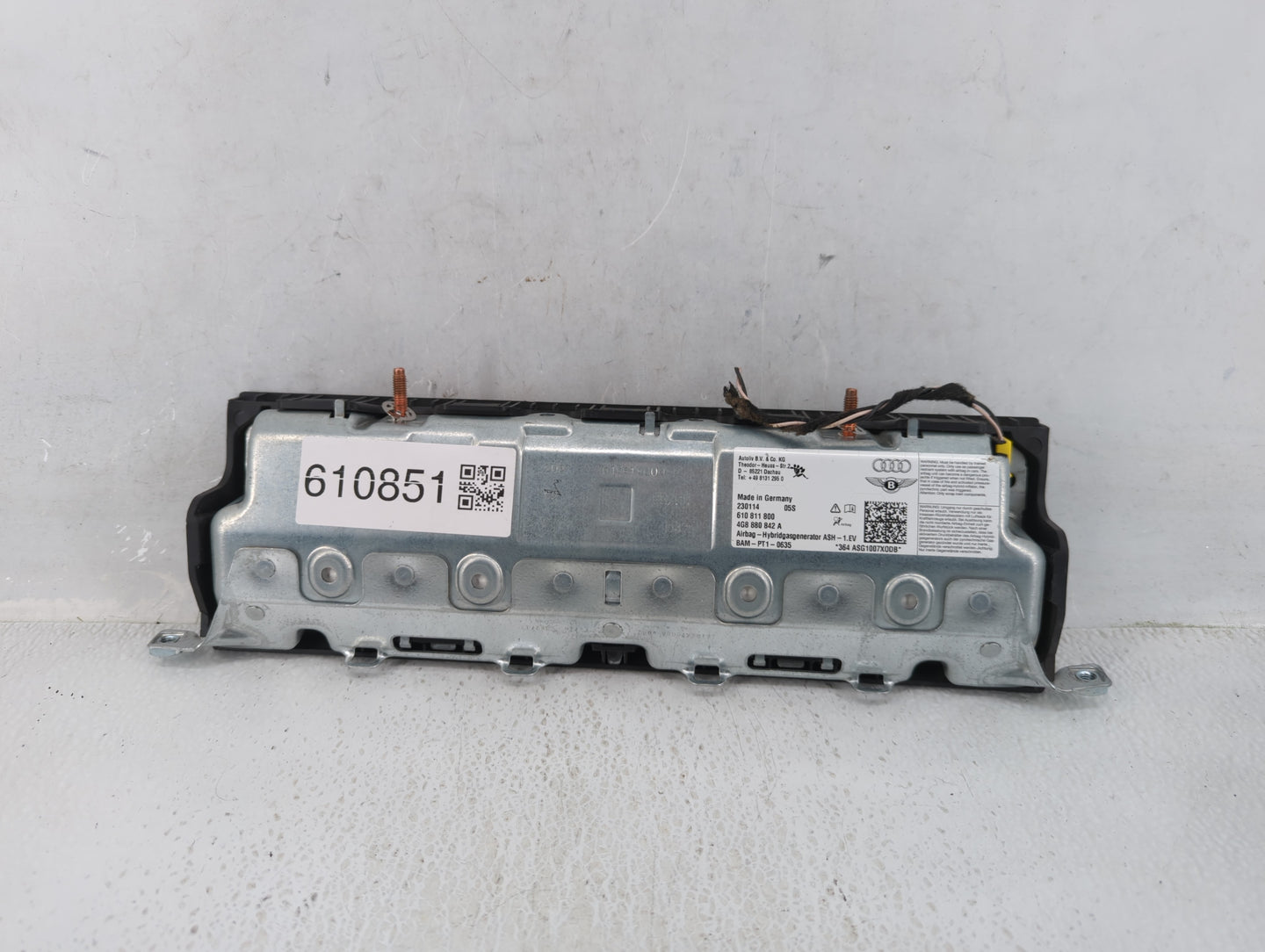 2012-2015 Audi A6 Air Bag Passenger Right Dashboard Oem - Oemusedautoparts1.com